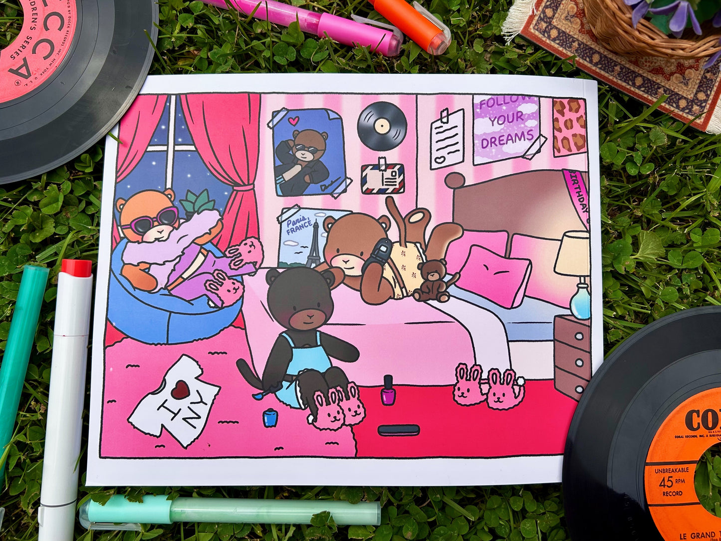 Through the Decades Coloring Book