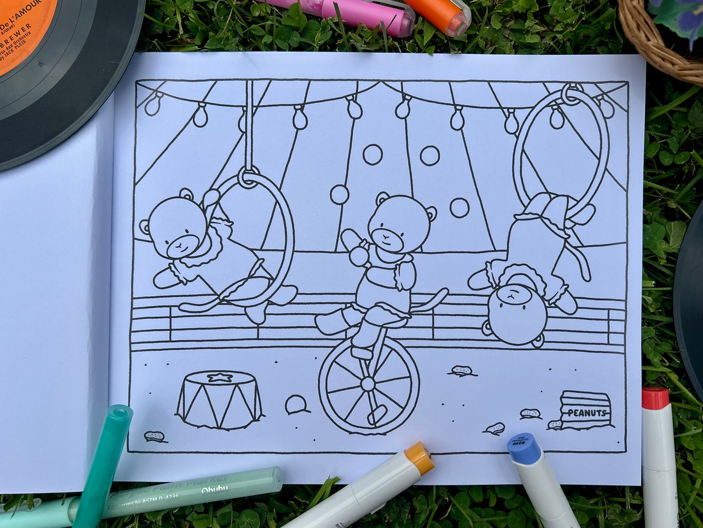 Through the Decades Coloring Book