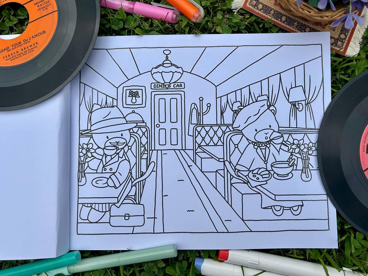 Through the Decades Coloring Book