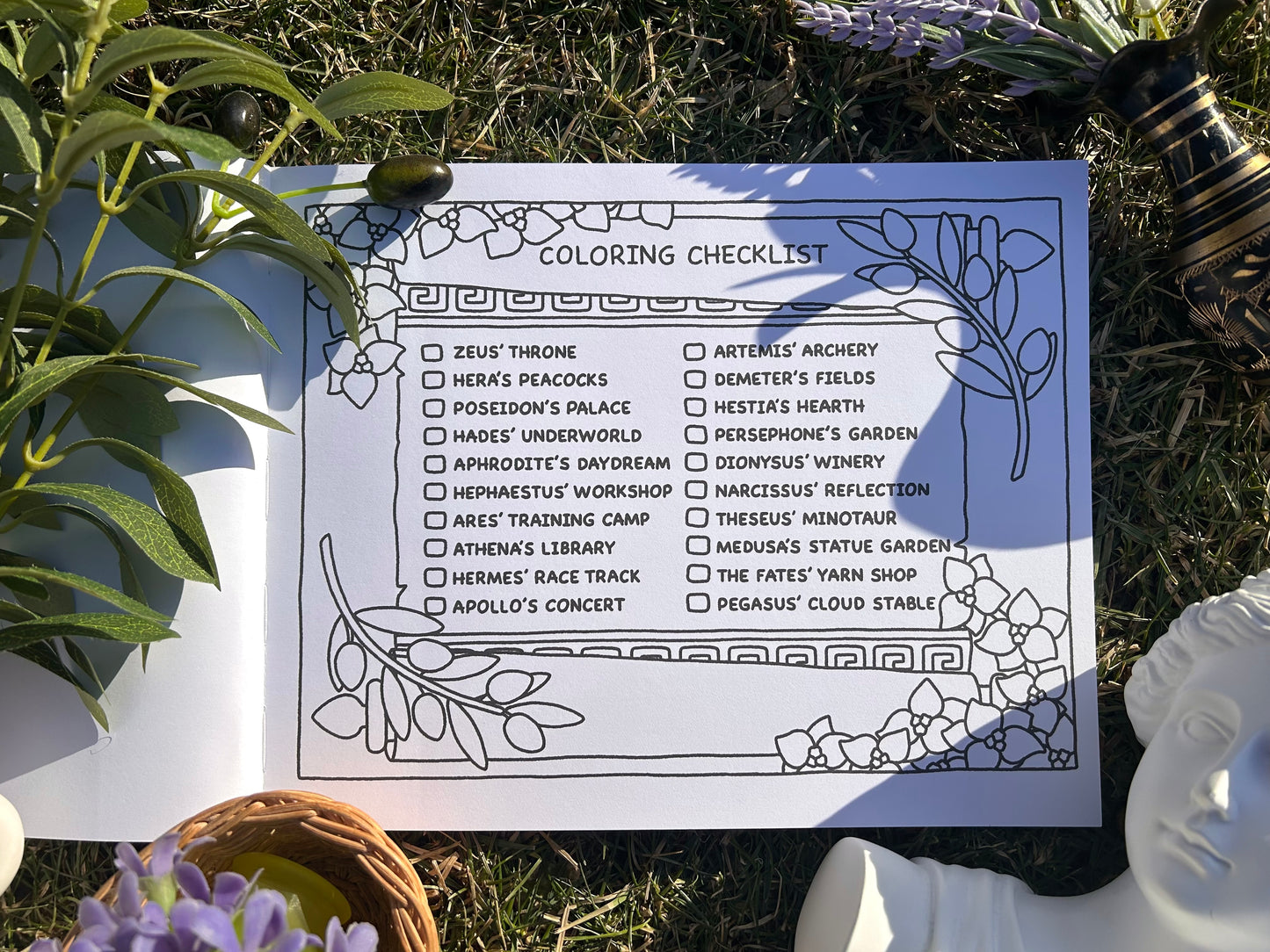 Greek Mythology Coloring Book