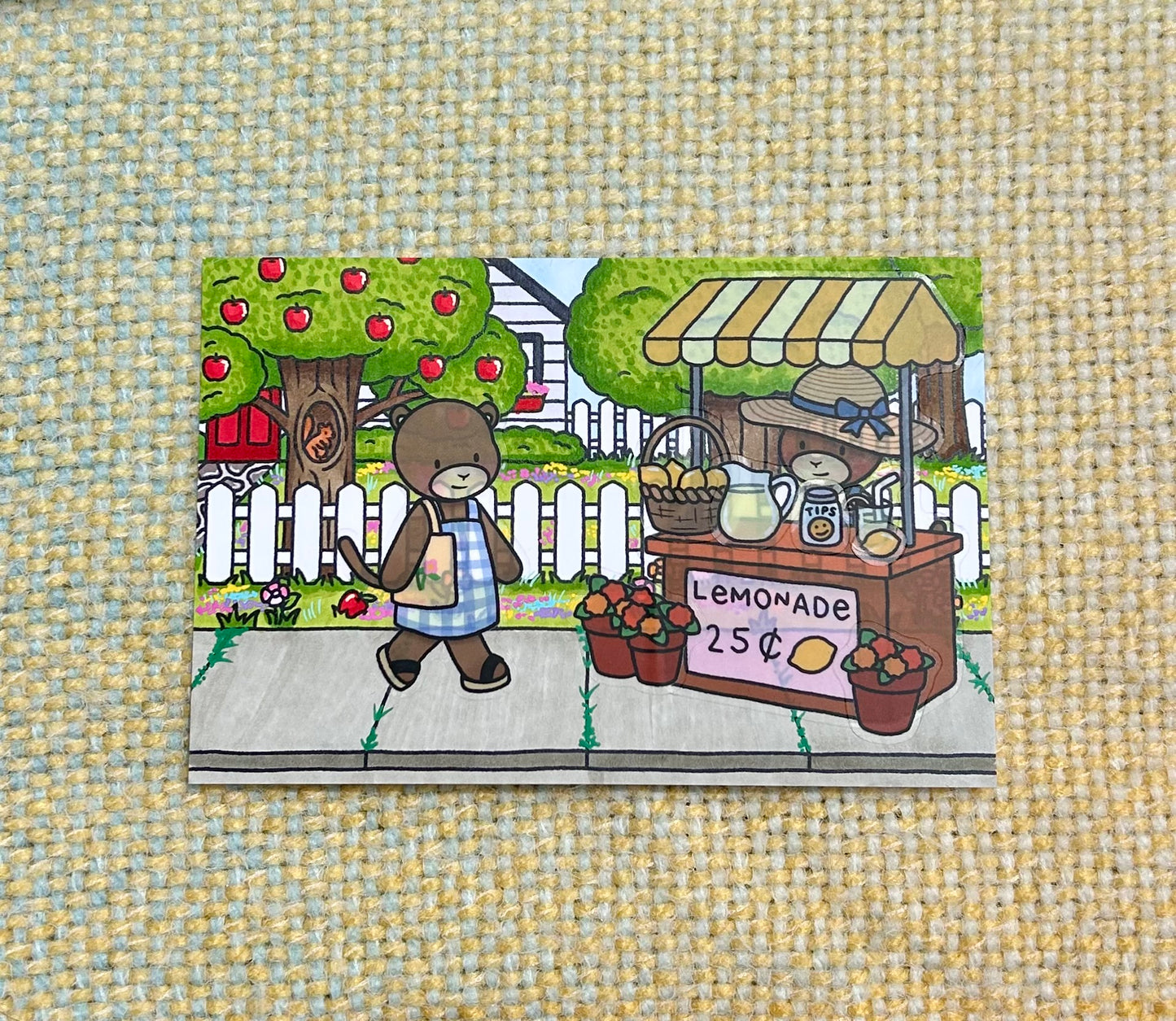 Lemonade Stand - Stickers + Mini Coloring Page