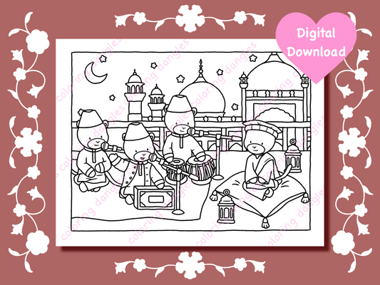 Pakistan Coloring Page - Digital Download